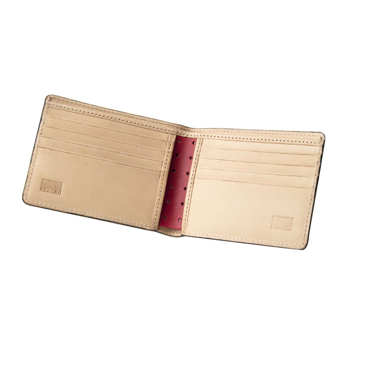 J.FOLD Thunderbird Leather Wallet - Red